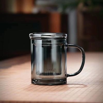 Hittebestendig Glas Theekop Huishoudelijk Drinkwater Groene Thee Kop Kantoor Thee Scheiding Geïntegreerde Theekop