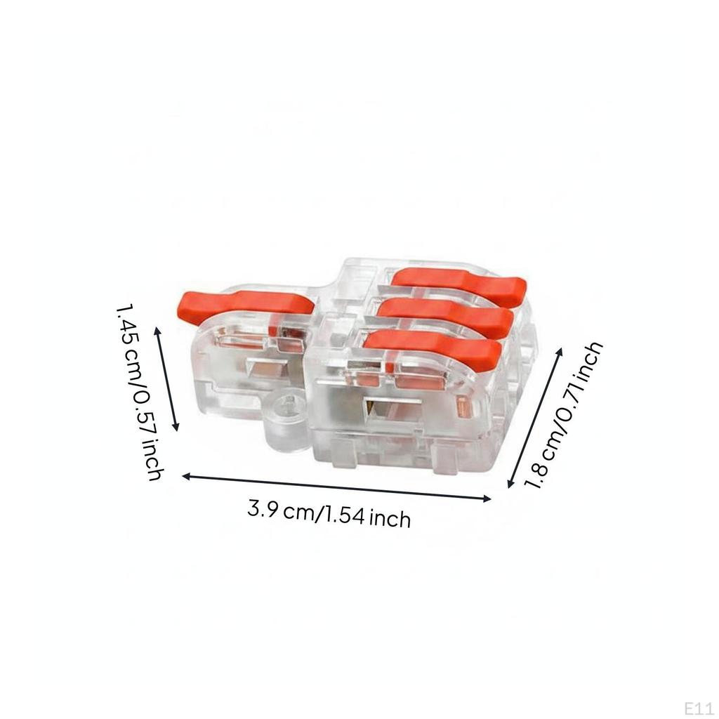 50 Pieces Quick Connect Wire Connector Easy Wiring Reusable Electrical Hardware
