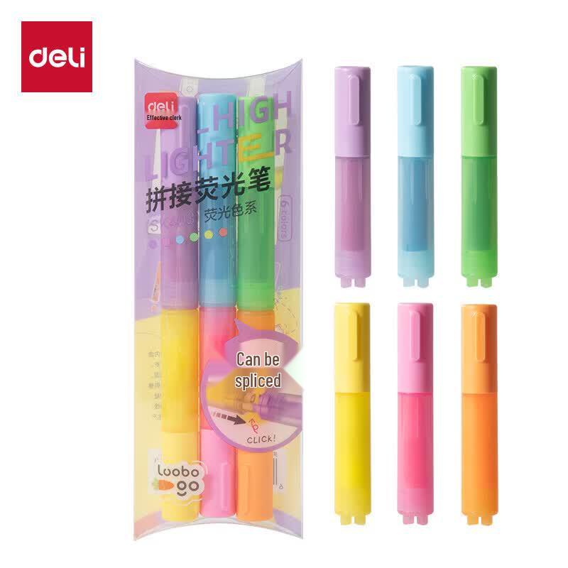 Deli Cute Mini Splicing Highlighter Pen