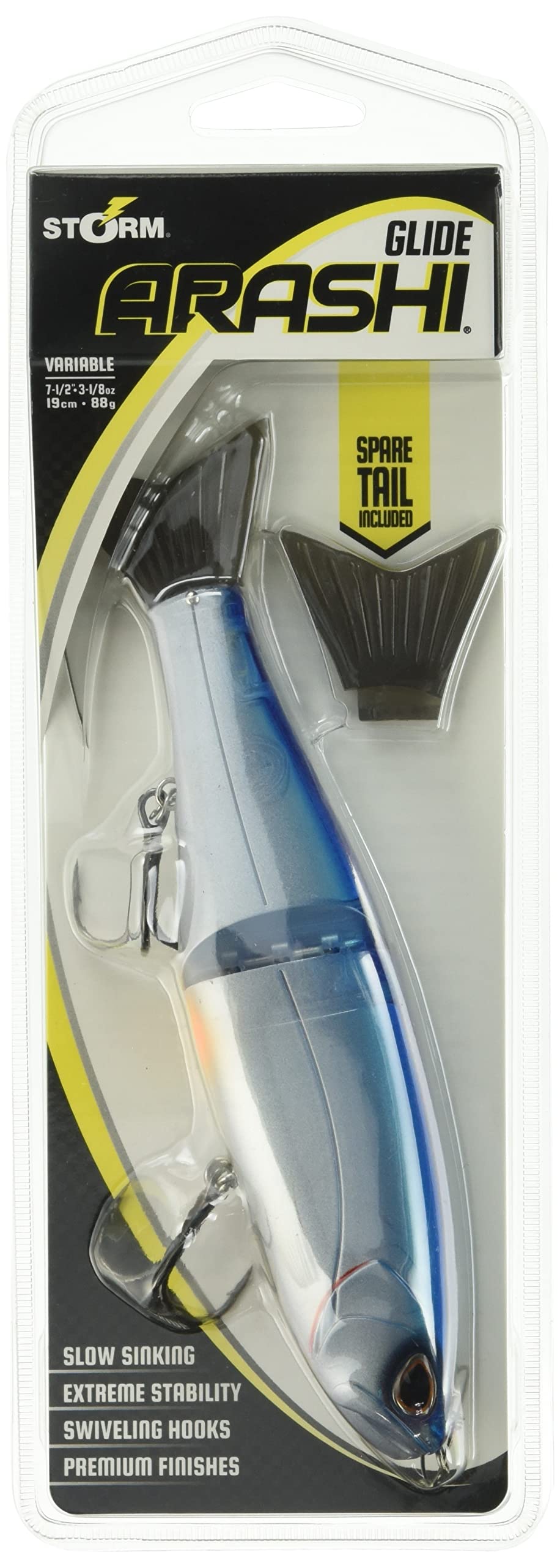 Rapala Storm Arashi Glide Pro Синяя приманка, 19 см, #859