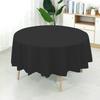 10Pcs Plastic Table Cloth 84 Inch Disposable Tablecloth Easy Cleaning Round Table Cover Parties Picnic Birthday Wedding Supplies