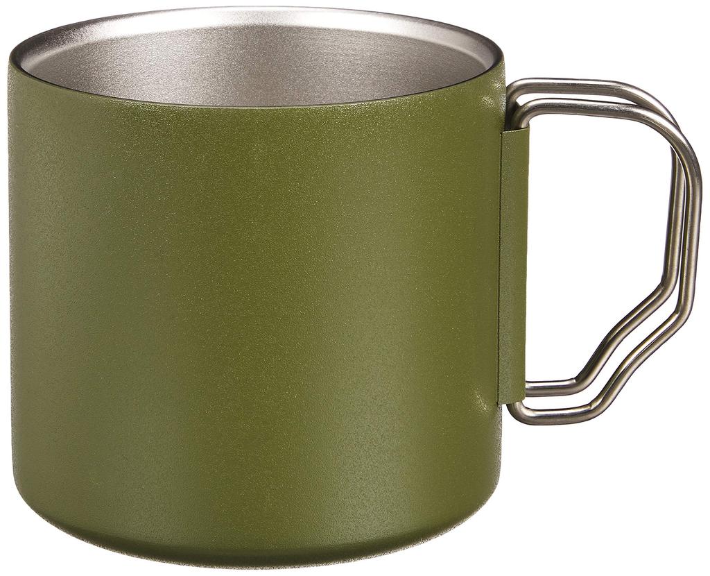 Gowell Zalatto Vacuum Insulated Stainless Steel Thermos MugTumbler with Handle, Insulates Hot or Cold Drinks, Double-Layered Design, 330ml, Khaki