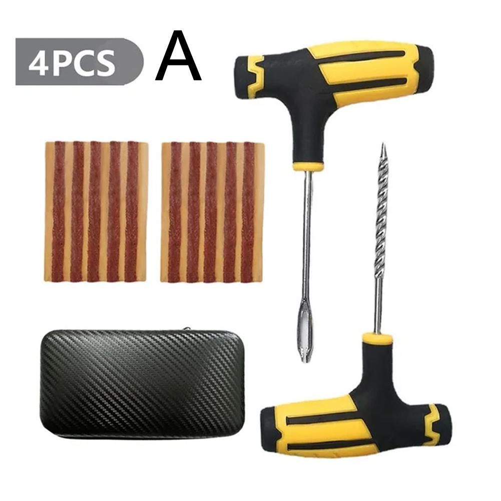 

1 комплект для ремонта автомобильных шин, инструменты для устранения проколов, аварийный прокол шин, полоски для помешивания клея, инструмент для ремонта автомобильных аксессуаров