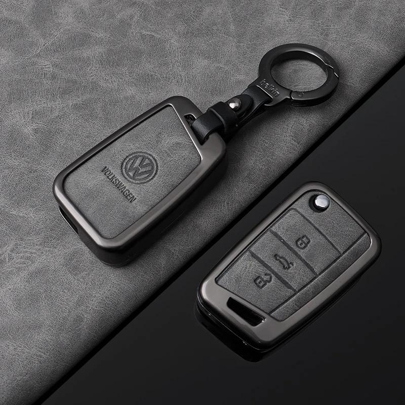 VW GTI GOLF 2026 Hot For VW VOLKSWAGEN For VW Volkswagen Golf 7 MK7 Tiguan MK2 T-roc T-cross High Quality Leather Car Key Case P