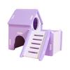 Hamster Habitat Wooden Small Animal House with Ramp and Multiple Levels for Small Pets Indoor Use Suitable for Hamsters Gerbils and Mice
