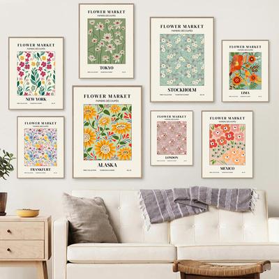 Mercato dei Fiori Arte da Parete Pittura su Tela Matisse Fiori Cittadini Poster Nordico Soggiorno Interno Corridoio Decorazione Immagine Murale Domestico