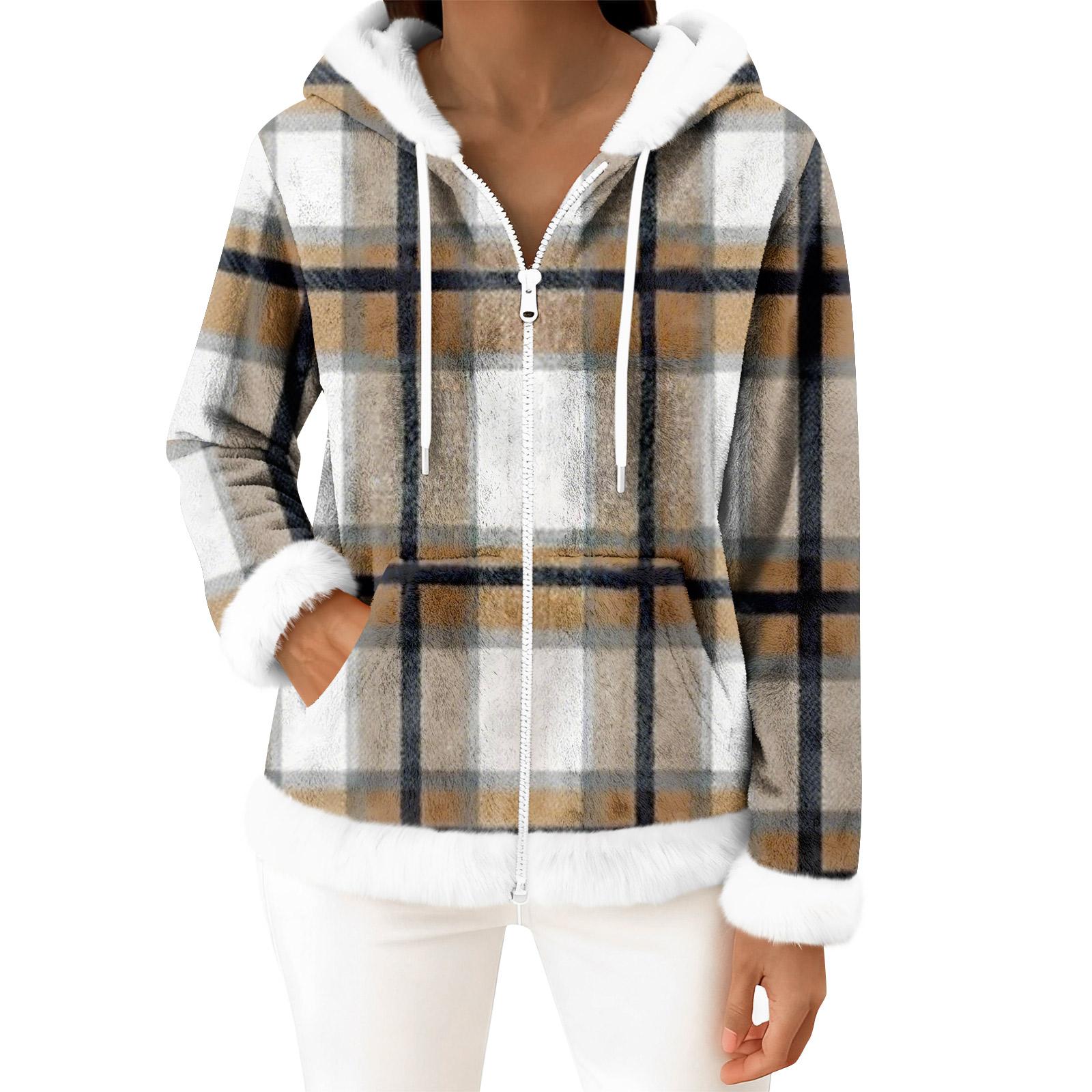 Женский повседневный модный кардиган с капюшоном на молнии из флиса с длинными рукавами S верблюд 2230₽