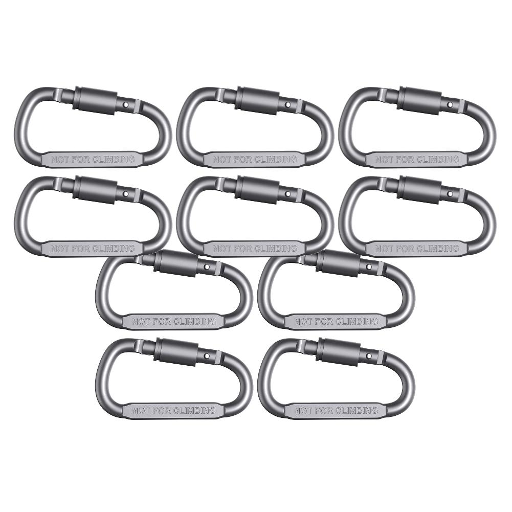 2-20Pcs Mini Carabiner Clips Alluminum Alloy D-ring Buckle Spring Snap Clip Hooks Keychain Carabiner for Keys Climbing Tools