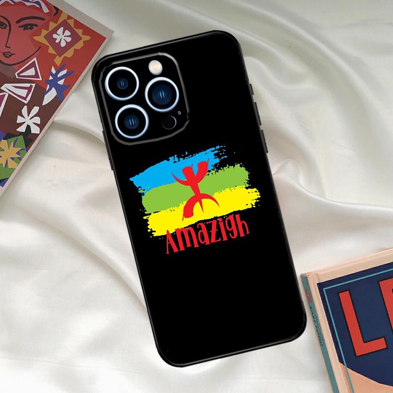 Amazigh Symbol Berber Academy Phone Case For iPhone 16 15 14 13 12 11 17 Pro Max 15 16 Plus 12 Mini 16e 17 Air Funda Cover