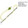 Interactive Teasing Stick with Bell Sound Realistic Snake Design Bite Resistant Relieves Boredom Attractive Cat Toy