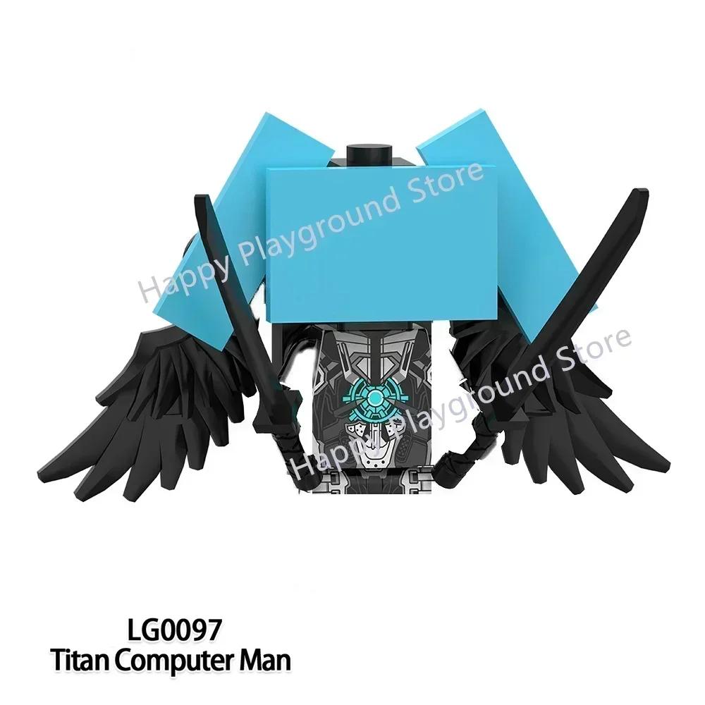 New Skibidi Toilet Man Anime Cartoon Bricks Dolls Figure Cameraman Speakerman TV Man Action Bricks Toy Figures Building Blocks