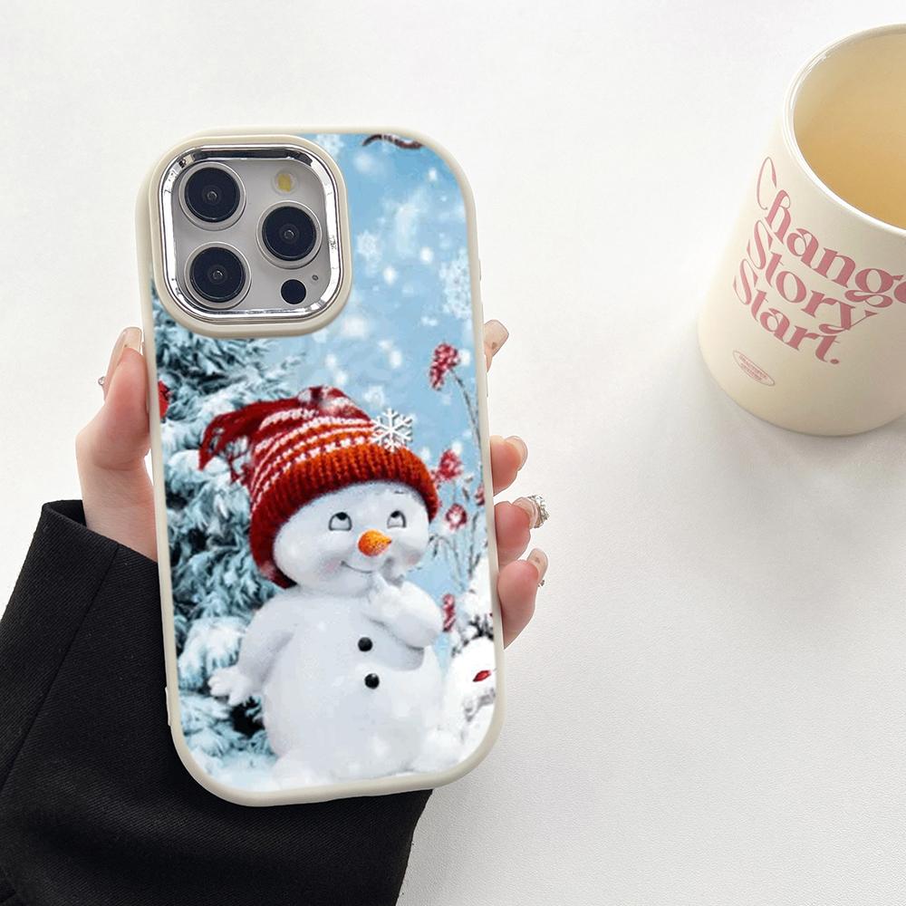 N110 С Новым годом Счастливого Рождества Снеговик Мягкие чехлы для телефонов Samsung S24 — фото 13