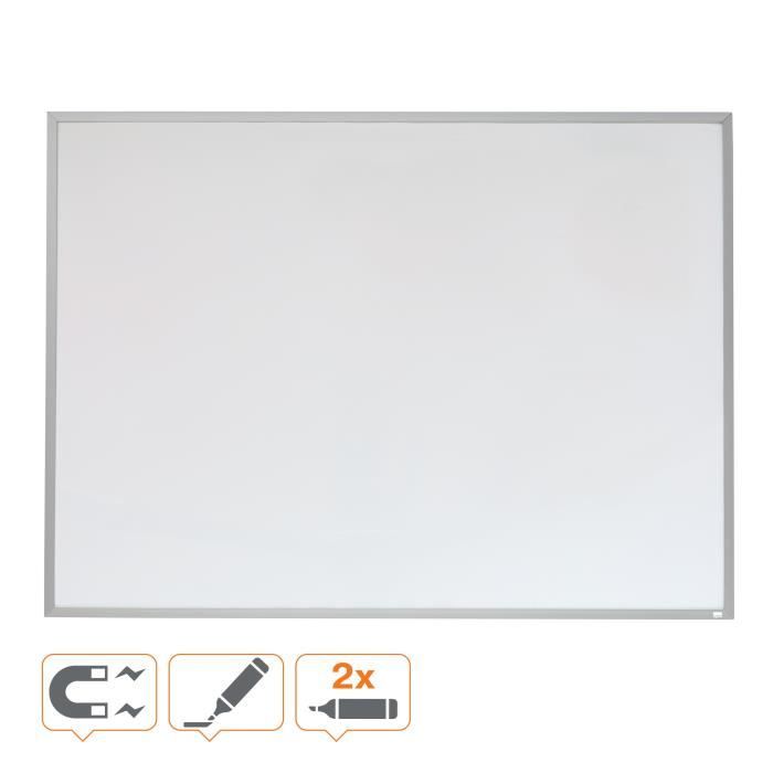 Nobo, Tableau Magnétique Effaçable À Sec, Cadre En Aluminium, 585 X 430 Mm, Fourni Avec 3 Marqueurs Et 4 Aimants