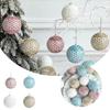 3pcs 8cm Christmas Hanging Balls Sequin Merry Christmas Decor Xmas Tree Pendants  Party Favors