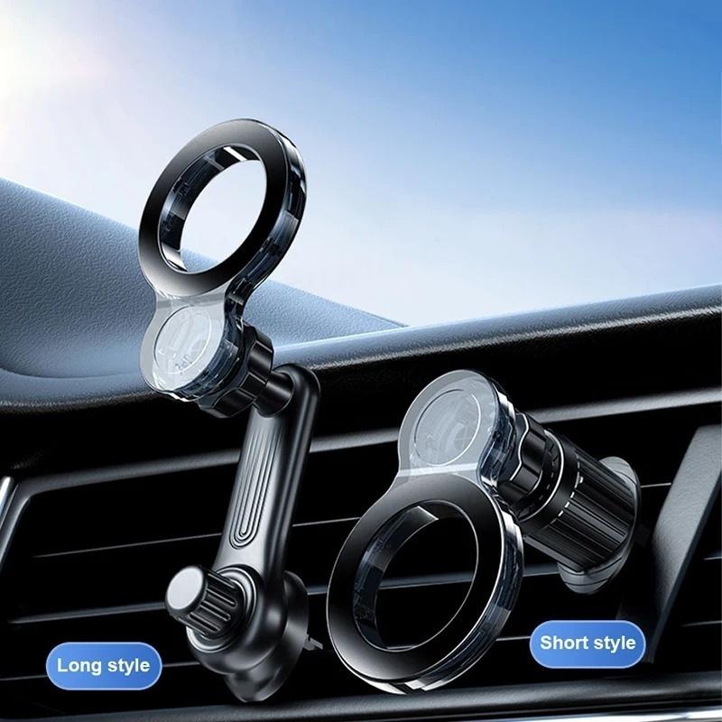 Car Magnetic Phone Holder 360 Degree Rotation Adjustable Single Handed Operation Air Outlet Vent Mobile Phone Support