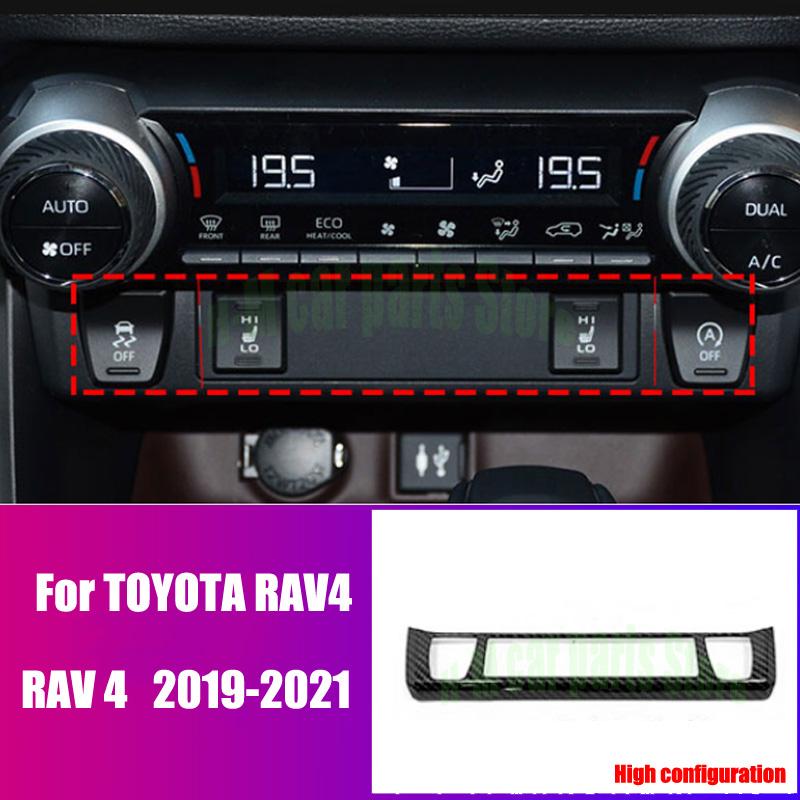

Для Toyota RAV4 XA50 автомобильные аксессуары матовый интерьер кнопка кондиционера переключатель кольцо крышка отделка подогрев сиденья High configuration C