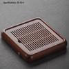 Solid Rosewood Tea Tray with Drainage