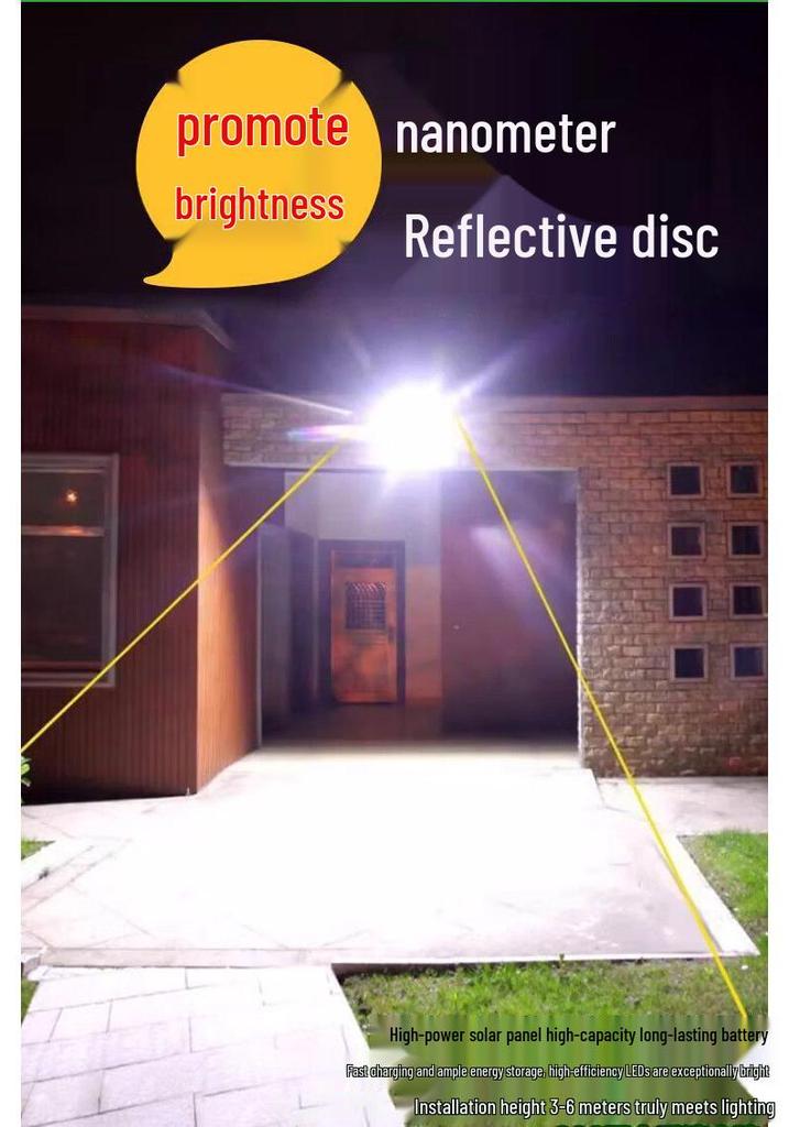 Waterproof Outdoor Solar Lamp - Super Bright Garden Light for Household and Stall Display