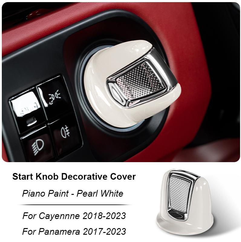 Multi-color Car Ignition Start Engine Stop Button Knob Bracket Decoration Cover For Porsche Cayenne 9YA.1 Panamera 971 2017-2023