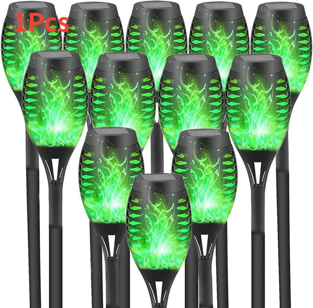 12LED Güneş Alevli Meşale Işığı Titreyen Işık Su Geçirmez Bahçe Dekorasyonu Açık Çim Yolu Bahçe Veranda Zemin Lambası