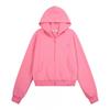 Unisex Oversized Kapuzen-Reißverschluss-Sweatshirt Streetwear Lässiger Pullover Vintage Amerikanischer Stil