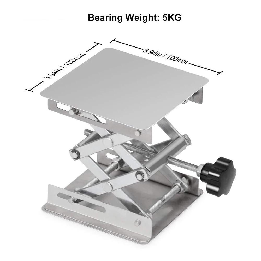Lab Scissors Jack Stainless Steel Laboratory Support Platform Lift Stand Table Expandable Height Platform Carpentry Tools