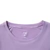 Li Ning Running Series Solid Color Breathable Versatile Short Sleeve T-Shirt Women T-Shirts Aviation-Purple ATSV376-5