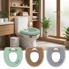 Skin-Friendly Zippered Toilet Seat Cover Soft Toilet Gasket Toilet Mat Winter Season