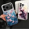 Cherry Blossom Sakura Fashion Shockproof Phone Case for iPhone 17 Air 16 16E 15 Pro Max 14 Plus 13 Mini 12 Back Cover Anti Fall