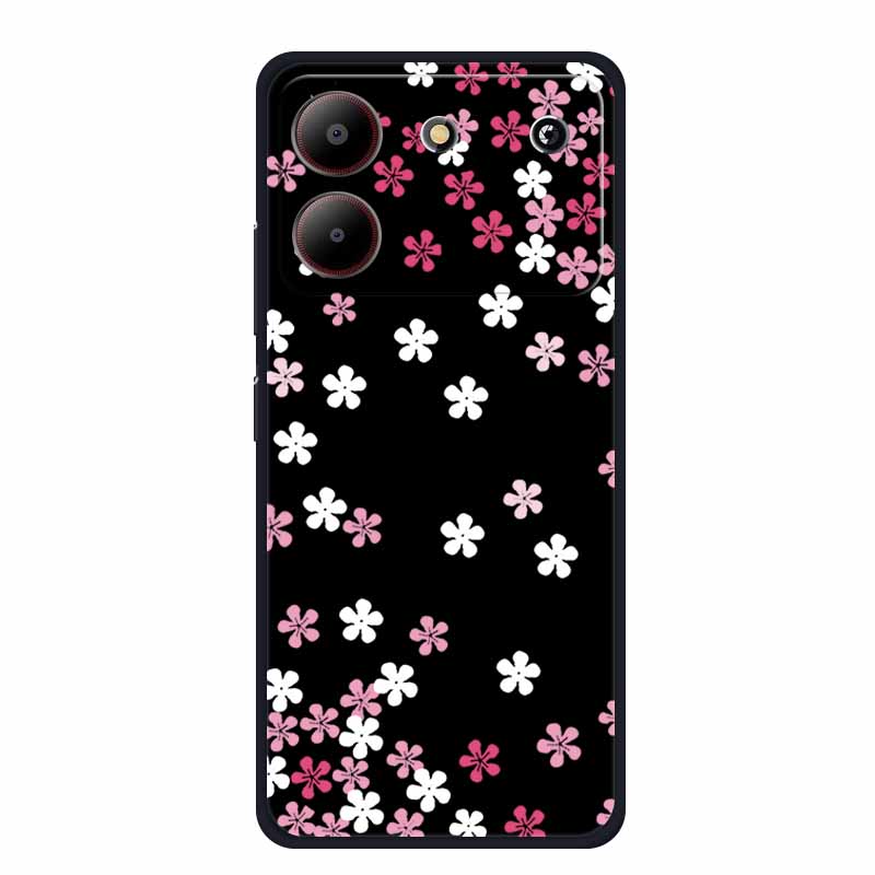 For ZTE Blade A54 Case Cute Cartoon Cat Black Silicone Soft Phone Case For ZTE Blade A54 4G Back Cover Case A 54 6.6" Funda Capa