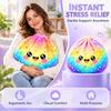 Kawaii Galaxy Dumpling Pillow Starry Bao Cushion Cute Space Throw Pillow Shaped Stuffed Floor Cushion For Home Decor Gift