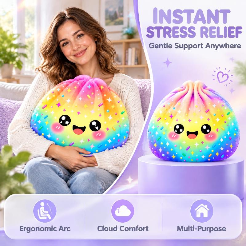 Kawaii Galaxy Dumpling Pillow Starry Bao Cushion Cute Space Throw Pillow Shaped Stuffed Floor Cushion For Home Decor Gift