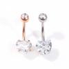 Fashion Heart Shape Sexy Belly Button Rings Belly Piercing Zircon Body Jewelry Navel Piercing Rings