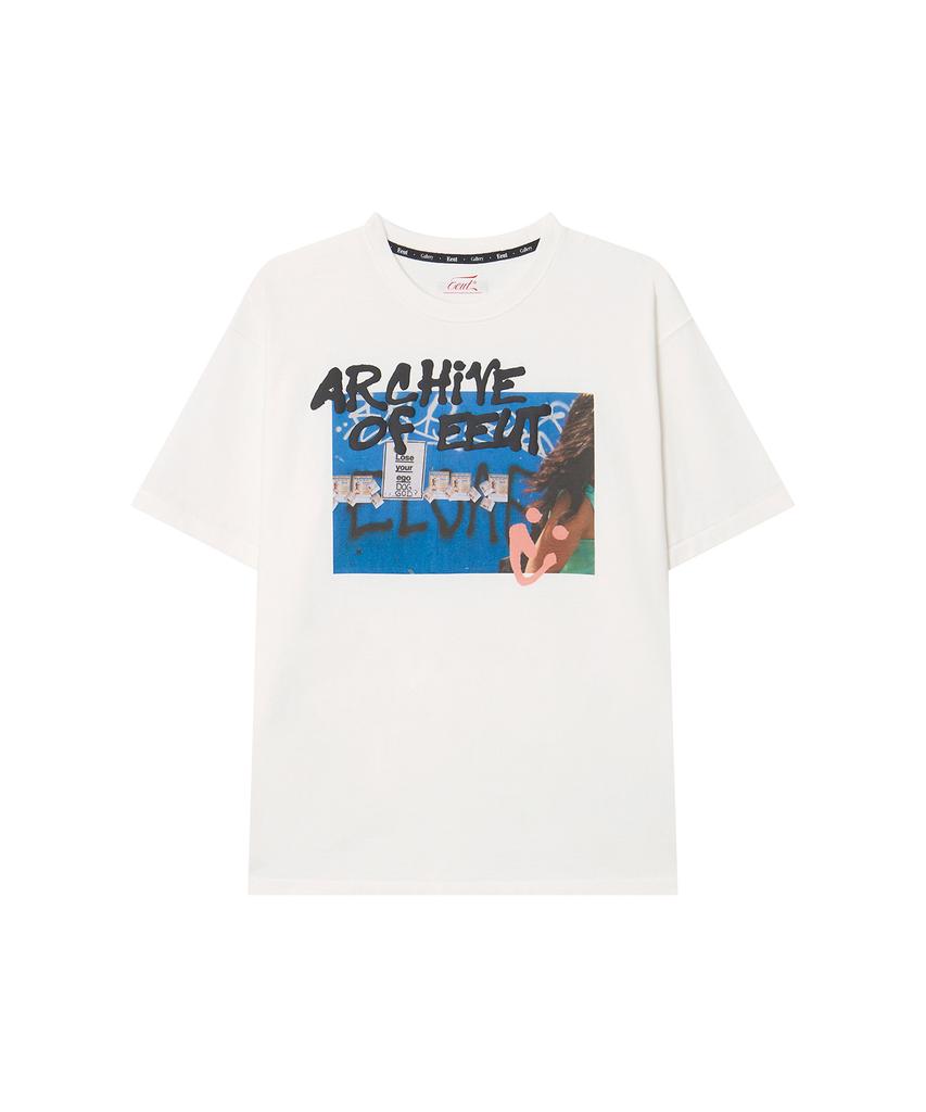 Iuteu Graffiti Photo Gallery T-Shirt / White
