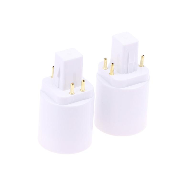 3Pcs 4 Pin Conductive G24 To E26/E27 Socket Adapter G24Q Lamp Base Adapter G24Q To Medium Light Socket Converter