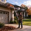 Multi Section Cleaning Pole No-Climb Gutter Tool Ground-Level Cleaner with 45-Degree & 120-Degree Multi-Angle Head High Reach from The Ground