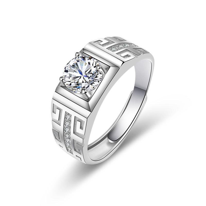 Unique and Personalized Differences with Personalised High-grade Sparkling and Glittering Classic Couple's Ring One Carat Ring Fashion Trends Ring