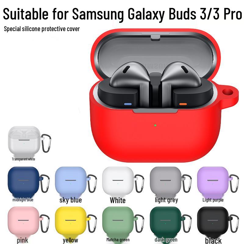Samsung Buds 3 Pro Silicone Protective Case: Soft, Transparent Earbud Cover for Galaxy Buds 3