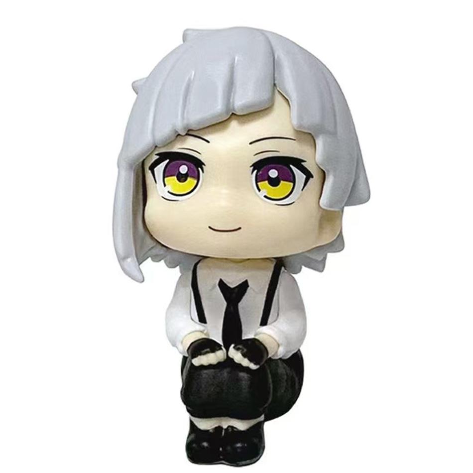 Figurină Originală MegaHouse LooK Up Bungou Stray Dogs Dazai Osamu Nakajima Atsushi Jucării Model Colecție PVC Păpușă Q Kwaii