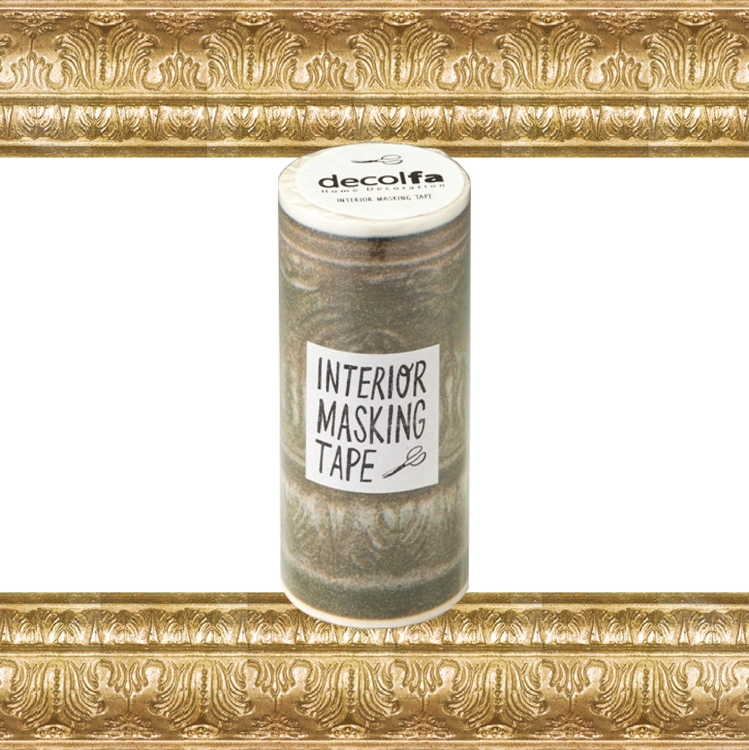 

Nitoms decolfa Interior Masking 10cm Wide x 8m M3703 Tape, Frame/Gold, Removable, Long,