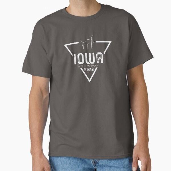 

Iowa - Fields of Opportunities Classic T-Shir T-Shirt Made in US/AUS Size S-2XL Unisex T-Shirt XXXXL