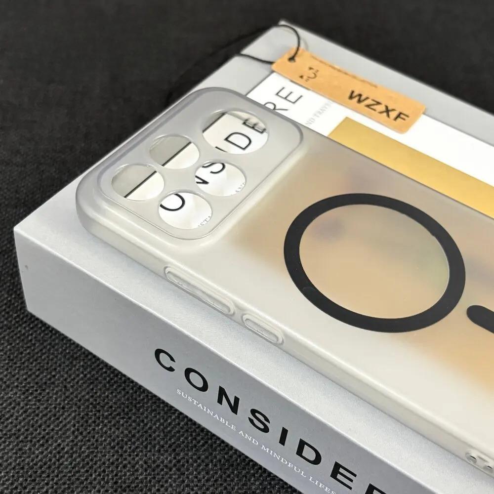 Mattierte Hautgefühl Transparente Magnetische Handyhülle für Xiaomi Poco F9 Ultra F8 Pro K100 Pro MAX Weiche Kratzfeste Stoßfeste Schutzhülle
