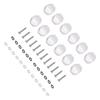 12Pcs Guitar Tuning Pegs Buttons Plastic Machine Head Tuner Knobs for Folk Classical GuitarsSmall Squares