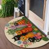 Cartoon Animal Bathroom Mat Dog Door Mat Creative Cat Absorbent Mat  Kitchen