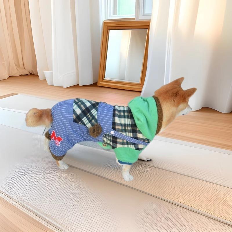 Autumn and winter new pet cotton-padded dog clothing dog cotton-padded raccoon teddy chihuahua dog clothing camouflage S