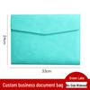 Large Capacity A4 Leather Document Bag with Customizable Logo for Business Use