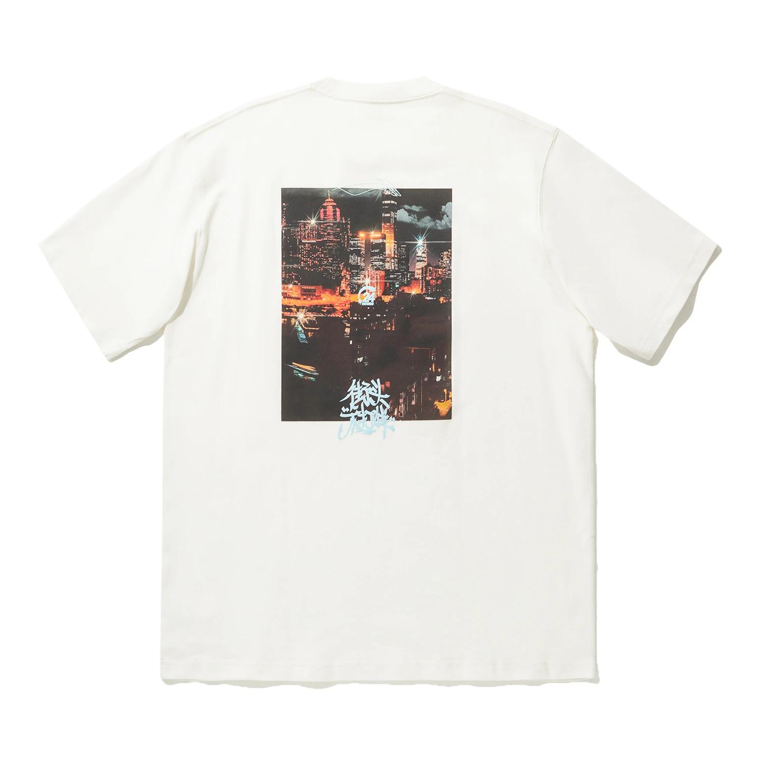 

Li Ning Scenic Футболка с круглым вырезом, мягкая, удобная, дышащая, универсальная, с коротким рукавом, унисекс, цвет молочный AHSU219-1 M