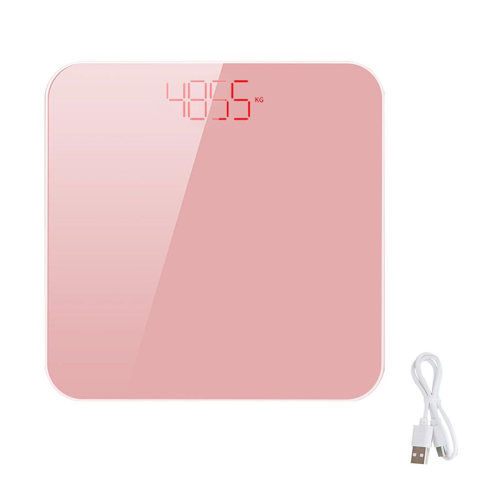 Sală de sport ușoară, subțire, reîncărcabilă prin usb, 180 kg, sticlă securizată, greutate corporală, afișaj digital practic, cântar de baie universal