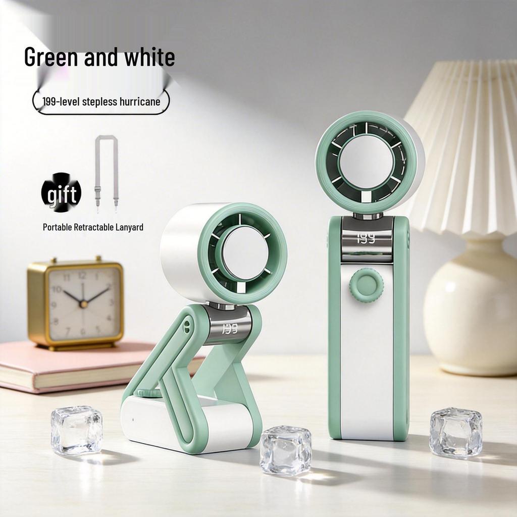 Eslite Rechargeable Mini Handheld Fan – High-Speed, Foldable, Portable, Large Wind Flow