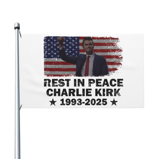 Yousheng Charlie Flag Anti-Wind Double Sided Freedom Banner UV Resistant Patriotic Garden Flag for Outdoor Decoration